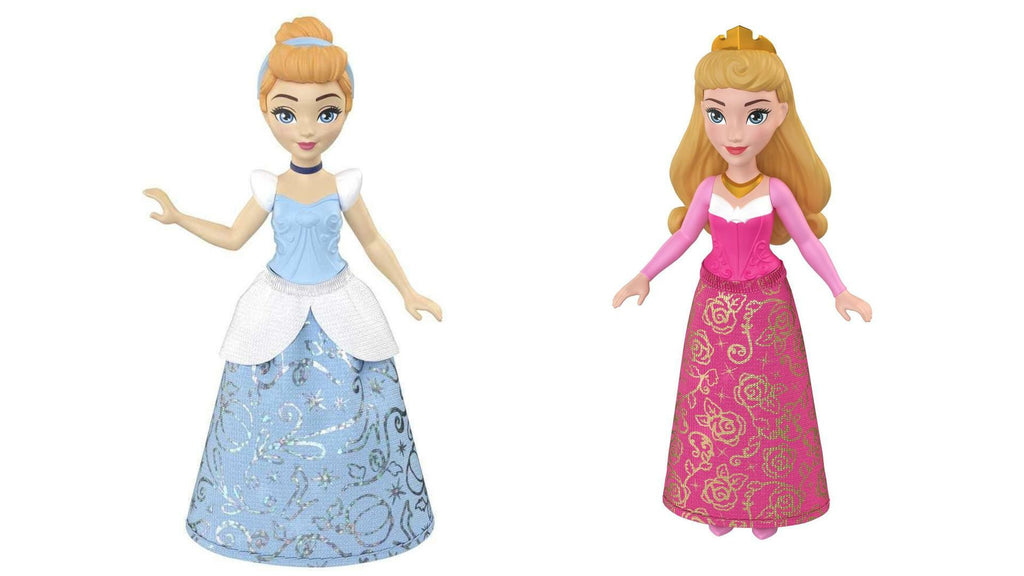 Bundle of 2 | Disney Princess 3.5-inch Small Doll - Cinderella & Aurora