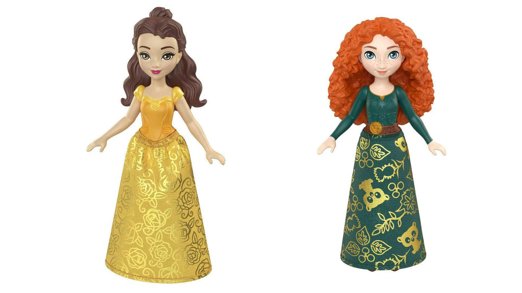 Bundle of 2 | Disney Princess 3.5-inch Small Doll - Belle & Merida