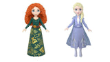 Bundle of 2 | Disney Princess 3.5-inch Small Doll - Merida & Elsa Frozen Figure