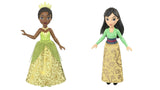 Bundle of 2 | Disney Princess 3.5-inch Small Doll - Tiana & Mulan