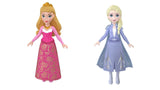 Bundle of 2 | Disney Princess 3.5-inch Small Doll - Aurora & Elsa Frozen Figure