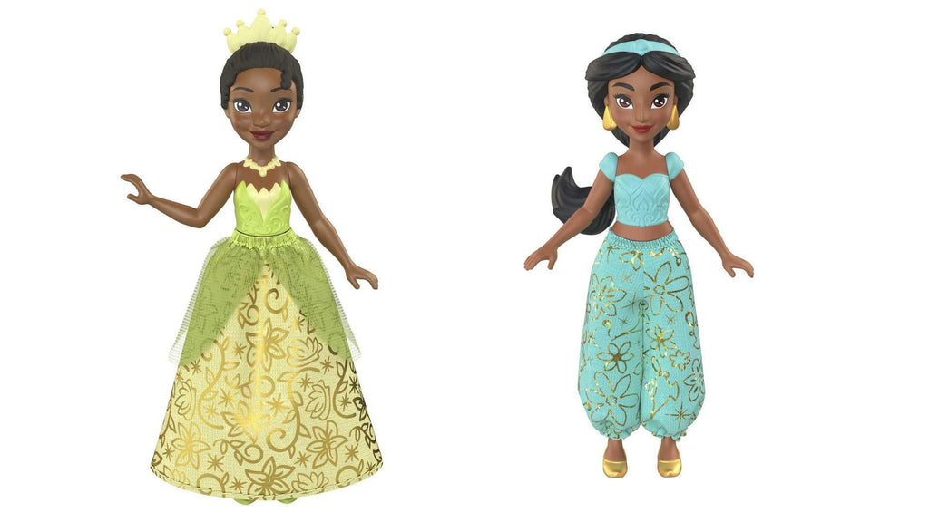 Bundle of 2 | Disney Princess 3.5-inch Small Doll - Tiana & Jasmine