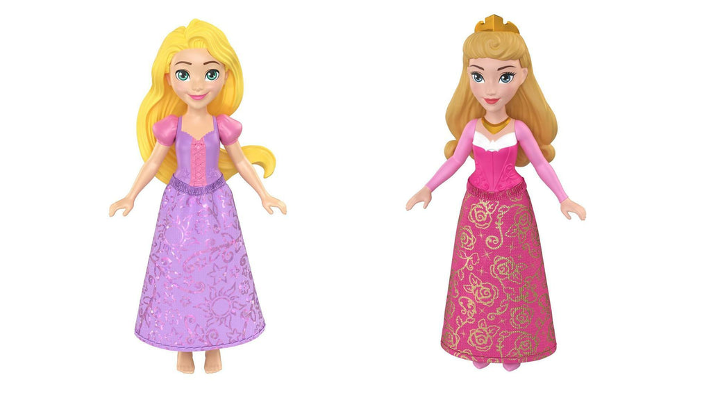 Bundle of 2 | Disney Princess 3.5-inch Small Doll - Rapunzel & Aurora