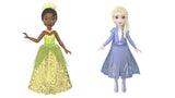 Bundle of 2 | Disney Princess 3.5-inch Small Doll - Tiana & Elsa Frozen Figure