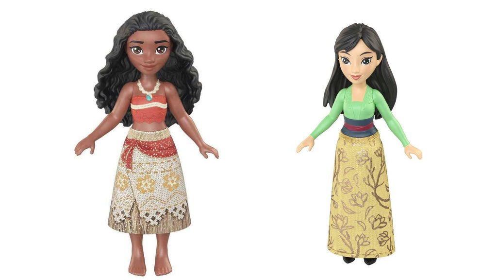 Bundle of 2 | Disney Princess 3.5-inch Small Doll - Moana & Mulan