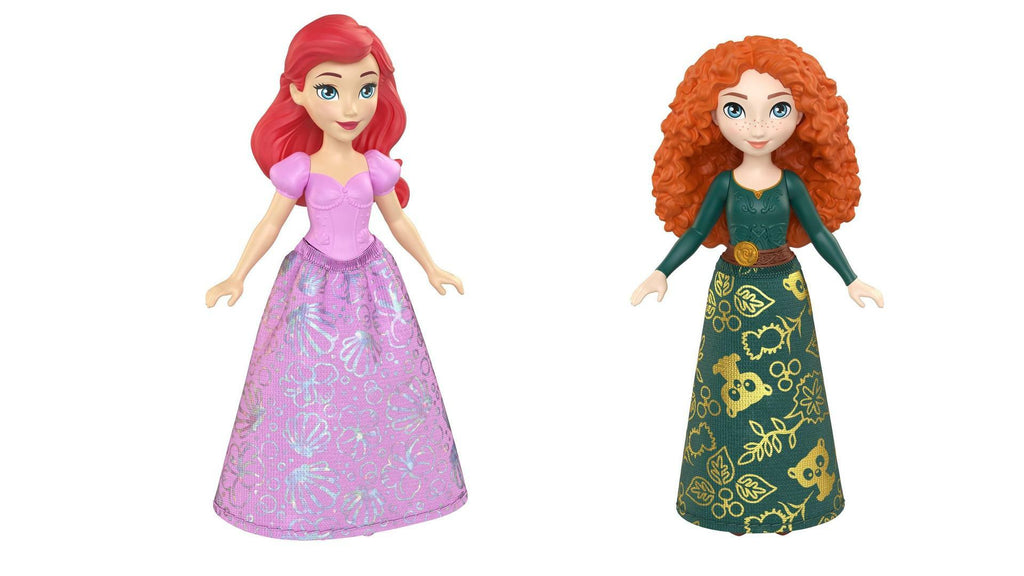 Bundle of 2 | Disney Princess 3.5-inch Small Doll - Ariel & Merida