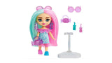 Barbie Extra Mini Minis Doll - Doll with Two-Tone Pink and Mint Hair, Candy-Themed Accessories, Polka-Dot Dress