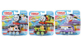 Bundle of 3 | Thomas & Friends Color Changers Metallic Push Along Diecast Engine Toy Train - Thomas, Percy & Kana