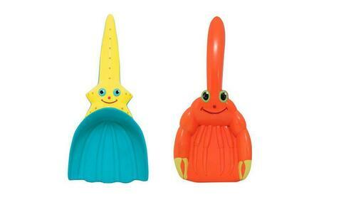 Bundle of 2 |Melissa & Doug Sunny Patch Shovel Scoop (Cinco Starfish & Clicker Crab)