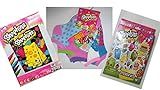 Shopkins Girls' 5-Pack Low Cut Socks - Multicolored 6-7.5, Multi-Colored