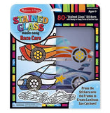 Melissa & Doug Stained Glass Made Easy Race Car Ornaments Craft Kit (Makes 2 Ornaments)