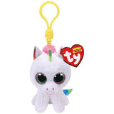 TY Beanie Boos - PIXY the Unicorn (Glitter Eyes) (Plastic Key Clip)