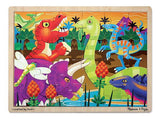 Melissa and Doug Kids Toy, Prehistoric Sunset 24-Piece Jigsaw Puzzle - Dinosaur Toy