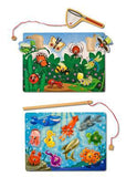 Melissa & Doug Magnetic Wooden Puzzle Game Set: Fishing and Bug Catching