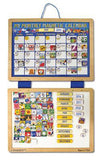 Melissa & Doug Deluxe Wooden Magnetic Calendar With 134 Magnets