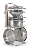 Melissa and Doug Kids' 8-Piece Pots & Pans Play Set