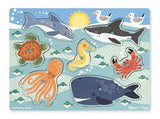 Melissa & Doug Sea Creatures Peg Puzzle