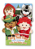 Melissa & Doug Fairy Tale Friends Hand Puppets (Set of 4) - Little Red Riding Hood, Wolf, Grandmother, and Woodsman