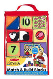 Melissa & Doug K's Kids Match and Build Soft Blocks Set