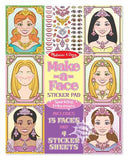 Melissa & Doug Make-a-Face Sticker Pad - Sparkling Princesses