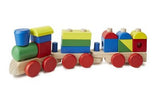 Melissa & Doug Stacking Train - Classic Wooden Toddler Toy (18pc)