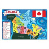 Melissa And Doug Canada Map Jumbo Floor Puzzle 48pc