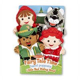 Melissa & Doug Fairy Tale Friends Hand Puppets (Set of 4) - Little Red Riding Hood, Wolf, Grandmother, and Woodsman
