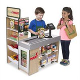 Melissa & Doug Freestanding Wooden Fresh Mart Grocery Store Play Set