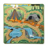 Melissa & Doug Prehistoric Playground Dinosaur Activity Rug (39 X 36) - 4 Toy Animals Toy