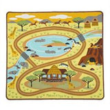 Melissa & Doug Round the Savanna Safari Rug Activity Rug (39 X 36")