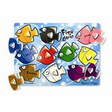 Melissa & Doug Fish Colors Mix N Match Peg Puzzle