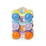 Melissa & Doug First Play Wooden Animal Stacking Cars (3 pcs)