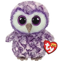 Ty Beanies Moonlight The Owl 15cm Glitter Eyes