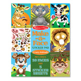 Make-A-Face Sticker Pad: Crazy Animals - (Paperback)