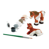 Melissa & Doug Decorate-Your-Own Horse Figurines Craft Kit: 2 Horses to Paint