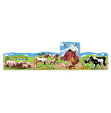 Melissa And Doug Farm 4-In-1 Jumbo Linking Floor Puzzle 96pc