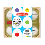 Melissa & Doug Slice & Sort Wooden Eggs