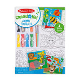 Melissa & Doug Canvas Painting Set: Animals - 3 Canvases, 8 Tubes of Paint