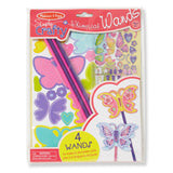 Melissa & Doug Simply Crafty Whimsical Wands Kit With Stickers, Pre-Cut Shapes, Foam Sticky Tabs