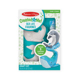Melissa & Doug Decorate-Your-Own Sea Life Figurines Craft Kit - Paint a Whale and Dolphin