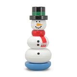 Melissa & Doug Snowman Stacker Wooden Toddler Toy (8pc)