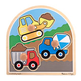 Melissa & Doug Construction Site Jumbo Knob Puzzle