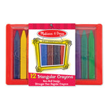 Melissa & Doug Triangular Crayon Set, 12 Piece