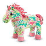 Melissa & Doug Ashley the Horse Stuffed Animal With Paisley Pattern - Ultra-Soft Fleece