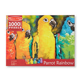 Melissa And Doug Parrot Rainbow Puzzle 1000pc