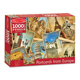 Melissa And Doug Postcards From Europe Famous Landmarks Puzzle 1000pc