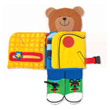 Melissa & Doug Soft Activity Baby Book - Dress Up Bear