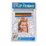 Melissa & Doug Month-by-Month Flip Frame - 12 Photo Borders (4 x 6 inches), 4 Markers