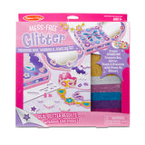 Melissa & Doug Mess-Free Glitter Treasure Box, Mirror and Jewelry Set