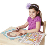 Melissa & Doug Make-a-Face Sticker Pad - Sparkling Princesses